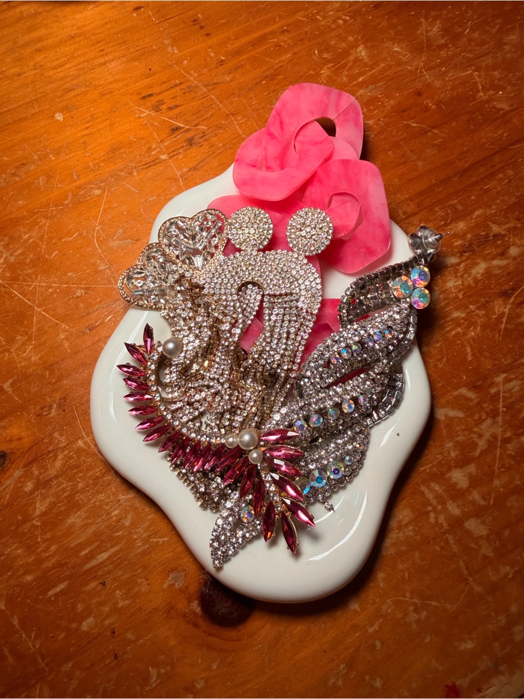 Statement Rhinestone Drag/Pageant Earrings And Ear Cuff Bundle